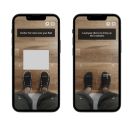 An image of the scan guidance of Nike Fit 